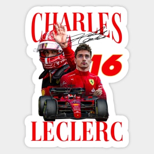 Charles Leclerc Cool Retro Charles Leclerc Sticker